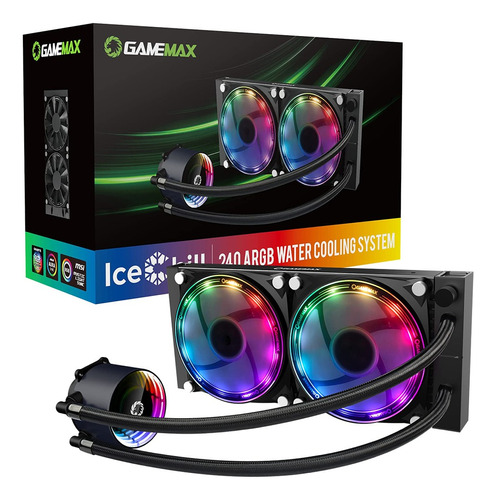 Water Cooler 240mm Gamemax Argb Iceberg 240 Amd Intel Pcreg