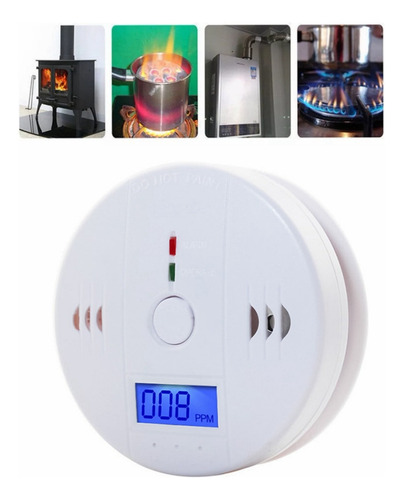 Alarma Detector De Gas Y Humo Monoxido De Carbono