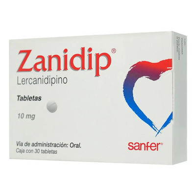 Zanidip Tabletas 10 Mg, 30 Tabletas | Meses sin interés
