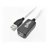 Cable Alargue Usb Amplificado De 5m Nisuta Ns-caexusch Color Negro