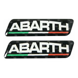 Emblema Adesivo Resinado Fiat Abarth Italia Coluna Rs04 Fk