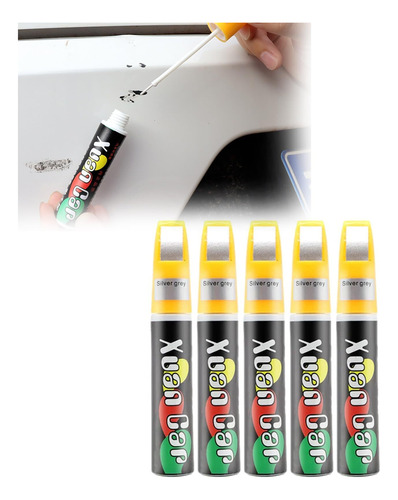 5 Bottles Car Scratch Remover Pen, Touch-up Paint For Cars