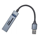 Lector De Memorias Sd Micro Con Puertos Usb Metalico 5 En 1