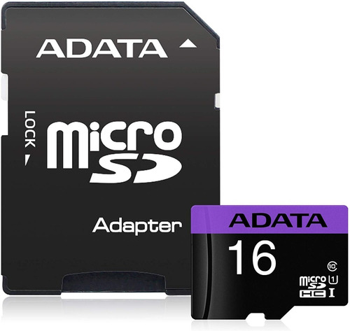 Memoria Micro Sd Adata 16 Gb C 10 Uhs-i 50 Mb/seg Factura L 
