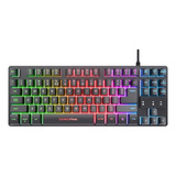 Teclado Compacto Gamer Trust Gxt 833 Thado Con Iluminación