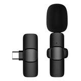 Microfone Lapela Sem Fio Android Tipo C Redução De Ruído Nf