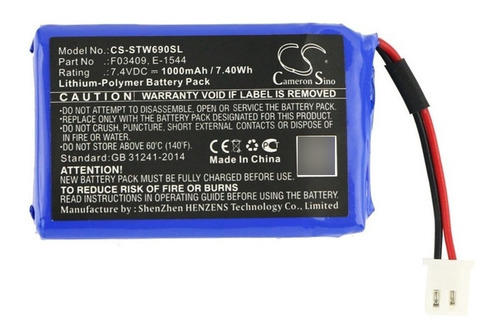 Bateria Compativel Satlink 7,4v 1000mah Localizador Ws-6933