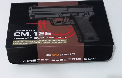 Airsoft Pistola Elétrica Cyma Usp Cm125 Eletric Gun