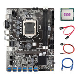 Placa Base B75 Eth Miner De 12 Pcie A Usb3.0+cpu G550+rj45 N