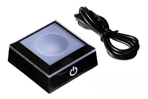 2 Base De Luz Led Luces Soporte De Pantalla Soporte De Negro