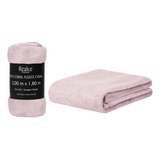 Kit 10 Cobertor Coberta Manta Casal Microfibra Para Atacado Cor Rosa