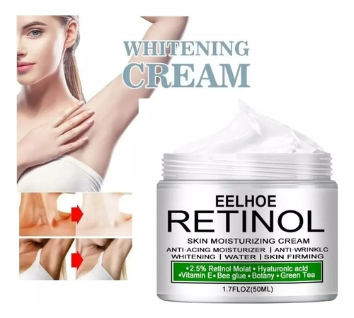 Creme Eelhoe Retinol Para Clarear Virilha Corpo 50ml