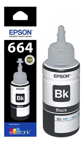Epson T664 K Botella De Tinta L210 L220 L355 L365 70ml Orig.