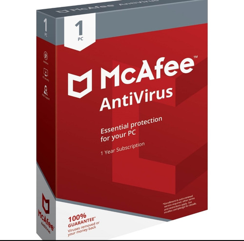 Antivirus Mcafee Antivirus 1pc 1 Año