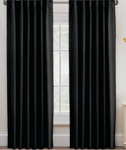 Cortinas Ambiente 2,20 M Alto Lisas Blackout Varios Colores 