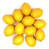 Wscrofts 12 Limones Artificiales, Limones Falsos Amarillos R