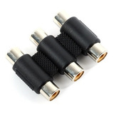 Lote 3 Coples Conector Rca 3 Hem A 3 Hem