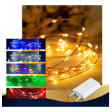 Fios Luz De Fada Cordão String Light 50 Leds 5 Metros