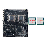 Placa Base Minera De Doble Socket X99 Con Cpu Lga2 2xe5-2620