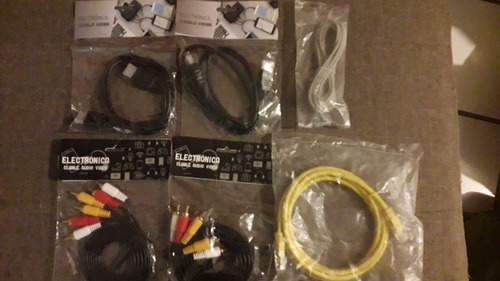 Kit De Cables 2 Hdmi, 2 Rca, 1 Rj45