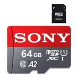 Sony-tarjeta De Memoria Micro Sd Clase 10 64gb / Ch