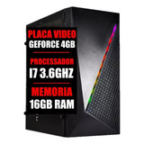 Pc Gamer Intel I7 / Placa Geforce 4gb / 16gb Ram / Ssd 480gb