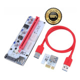 Mineria Riser Pci-e 1x A 16x - Ext X Usb - Ver 008s Rig Btc