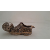 Antiguo Cenicero Zapato De Payaso En Bronce 