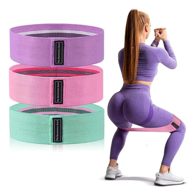 3pcs Bandas De Resistencia - Bandas Elásticas De Ejercicio, Bandas De Resistencia Multiusos Para Yoga, Pilates, Fitness, Entrenamiento, Entrenamiento De Fuerza (verde+rosa+morado) | Meses sin interés