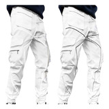 Pantalones Cargo Holgados De Talla Grande Y Moderna Para Hom