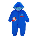 Enterito Bebe Niño Pijama Tedmimak Plush Azul