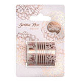 Washi Tape Golden Rose Blister X3 Unidades Mooving At Work Color Oro Rosa