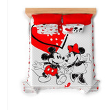 Colcha Edredon De Love Mickey Y Minnie Matrimonial C/fundas