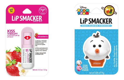 Lip Smacker Pack De Olaf  2 Unidades Disney Original 