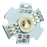 Pack 5 Led High Power 3w Rgb Alta Potencia Con Pcb Estrella