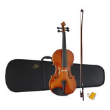 Violino 1/4 Estudante Alan Brilhante Infantil Montado Luthie