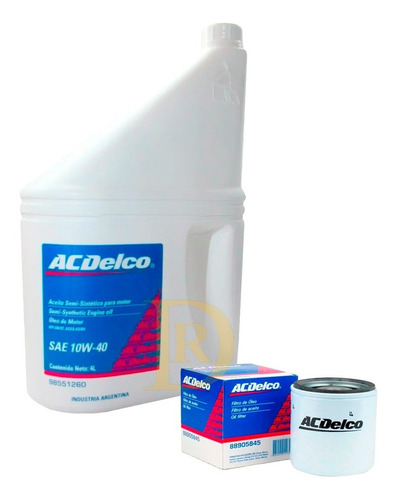 Kit Filtro + Aceite Chevrolet  Corsa 10w40 Acdelco