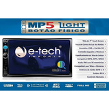 Central Multimídia Mp5 P/carro 7 Polegada Etech Light Fullhd