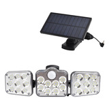 Focos Solares Y Reflector 138led Luz Sensor Movimiento Ip65