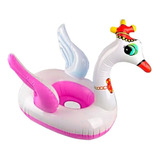 Flotador Inflable Cisne Niñas Piscina 60cm Blanco Economico