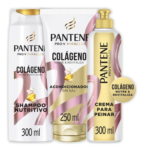 Pantene ® Shampoo + Acondicionador + Crema Para Peinar 300ml