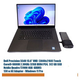 Dell Precision 5540 I9, 32gb 512gb Nvidia Quadro T2000 Touch