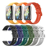 9 Correas De Silicona For Huawei Band 7