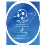 Trofeo Acrilico Placa Reconocimiento Futbol X 8 Unid