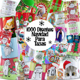 Mega Pack Plantillas De Navidad Para Tazas Diseños Navideños