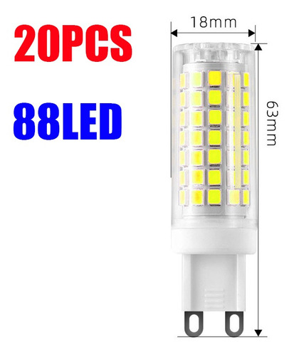 20 Pcs Foco 88led G9 9w 110v Las Bombilla De Bajo Consumo