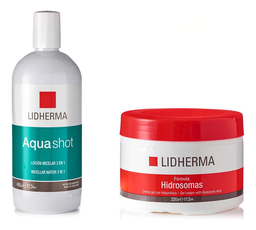 Aqua Shot Loción Micelar + Hidrosomas Hialurónico Lidherma 