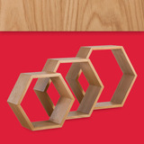 Universal Expert Abacus - Estantes Hexagonales, Roble