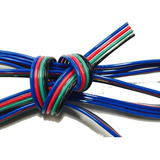 100m Cable Rgb Led Chato Sección 0.35 Tira 3528 5050 Fabrica