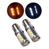 Foco Led 1157 22smd 12v-24v Blanco Y Ambar